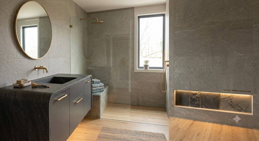 Stone installation by Easy Fit Interiors
